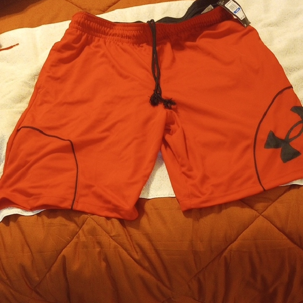 Under Armour Men's Bright Red Athletic Shorts